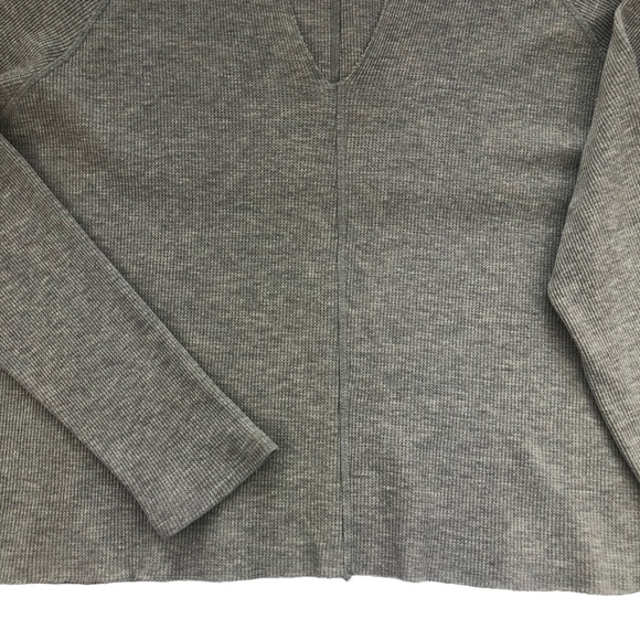 NWOT n:philanthropy Dree Heather Gray Waffle Top SMALL - Picture 8 of 10